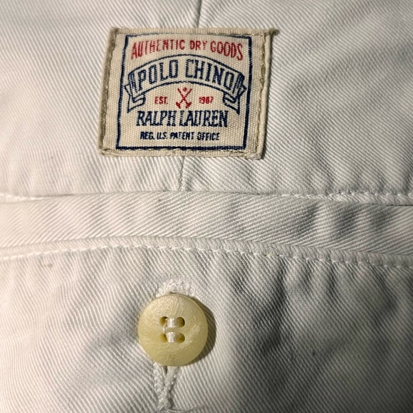 POLO BY RL, VINTAGE, MENS SHORTS, WHITE, SIZE 33/34 - Picture 7 of 9